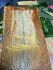 Old shellac turns to dust.