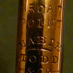 Swan broad-point (stub) nib detail